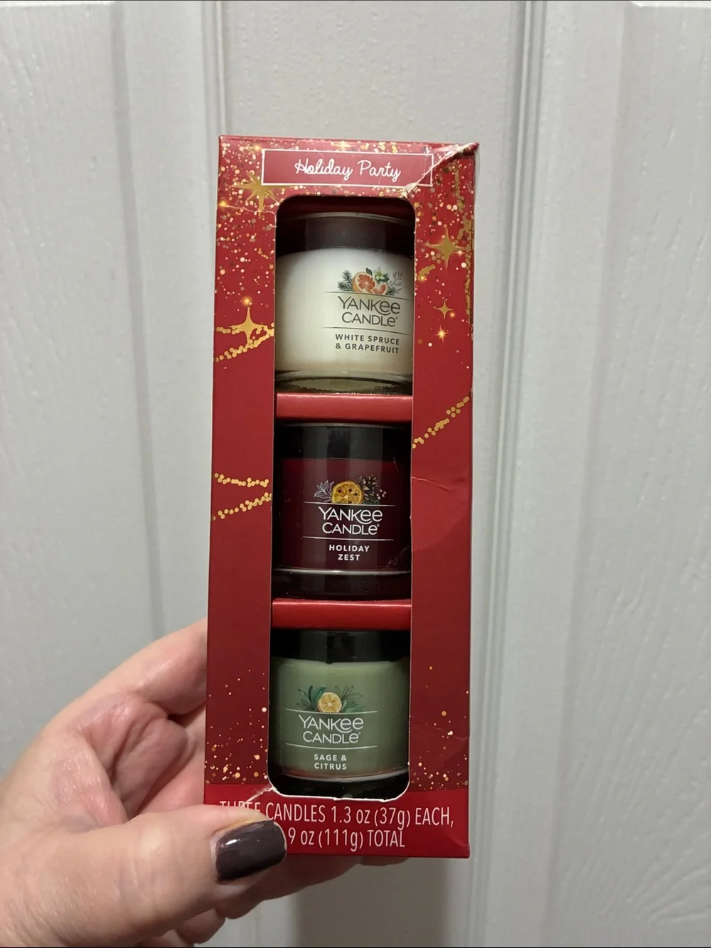 ( FIRM price ) Yankee Candle Holiday Party 3-Pack Votive Set